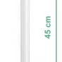 Madlo hliníkové, bílé, nosnost 110 KG, délka 45 cm (A160401)