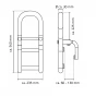 Madlo pro vstup do vany, nosnost 100 KG, 60 - 130 mm (A00300101)