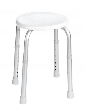 Stolička s nastavitelnou výškou, sedák bílý, nosnost 110 KG, v. 35 - 53 cm (A00603101)