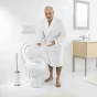 WC sedátko zvýšené s víkem - bílé, 36 × 40 × 10 cm (A0071001)