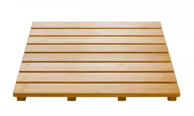 Rošt koupelnový, čtvercový, 100% bambus, přírodní barva, 52 × 52 cm (21105211)