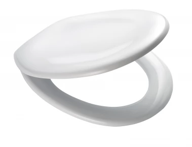 WC sedátko PORTLAND, PP termoplast - bílá, 45,6 × 37,8 cm (02004101)