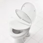 WC sedátko SHELL, soft close, duroplast - bílá, 45,3 × 37,2 cm (02112101)