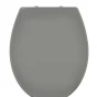 WC sedátko MIAMI, soft close, PP termoplast - šedá, 44,3 × 37 cm (02101107)