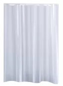Sprchový závěs SATIN, textilní - bílý, 120 × 200 cm (47151)