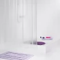 Sprchový závěs CRASHED ICE, PVC - transparent, 180 × 200 cm (35830)