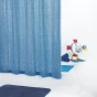 Sprchový závěs DROPS, PVC - modrý, 180 × 200 cm (34330)