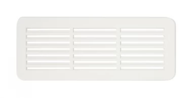 Větrací mřížka dveřní 2ks, bílá (VM 150×60 B)