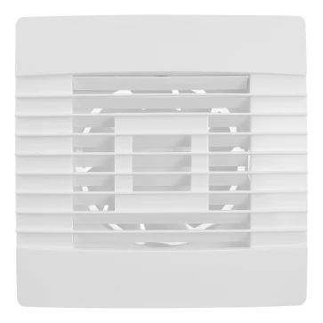 Axiální ventilátor stěnový s žaluzií a šňůrkovým vypínačem, bílá (AV PRO 100 P)