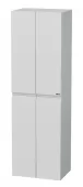 Skříňka vysoká, š.50 cm, 4 dveře, bílá lesk (LE SV 50 4D A0016)