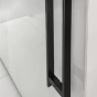Sprchové dveře dvoudílné posuvné - sklo čiré, š. 120 cm, v. 218 cm, barva černá (GV1412 BLACK)