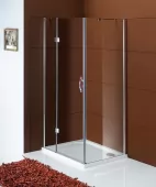 Sprchové dveře otočné pro montáž s boční stěnou - sklo čiré, š. 90 cm, v. 190 cm (GL1190)