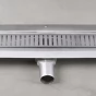 ONDA nerezový odtokový kanálek s roštem, výška 55 mm, délka 1250 mm (GMO28)