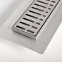 ONDA nerezový odtokový kanálek s roštem, výška 55 mm, délka 1250 mm (GMO28)