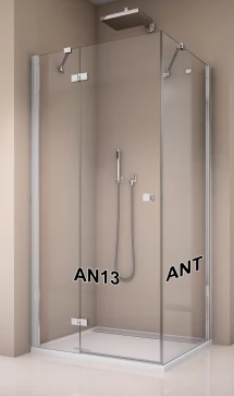 Boční stěna sprchová 100 cm, aluchrom/sklo (ANT 1000 50 07)