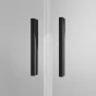 Jednokřídlé dveře 90 cm, černá matná/sklo (TLSP 090 06 07)