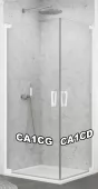 Jednokřídlé dveře 70 cm, pravé, bílá matná/sklo (CA1C D 070 09 07)