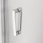 Sprchové dveře posuvné jednodílné 100 cm, pevný díl vpravo, aluchrom/sklo (CAS2 D 100 50 07)