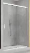 Sprchové dveře posuvné jednodílné 180 cm, pevný díl vpravo, aluchrom/sklo (CAS2 D 180 50 07)