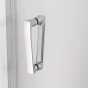 Sprchové dveře posuvné jednodílné 140 cm, pevný díl vlevo, aluchrom/sklo (CAS2 G 140 50 07)