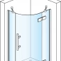 Sprchový kout čtvrtkruhový 80 cm pravý, chrom/sklo (P3PD 50 080 10 07)