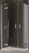 Sprchový kout čtvrtkruhový 100 cm, chrom/sklo (PU4P 50 100 10 07)