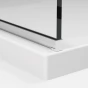 Pevná stěna samostatná s vyrovnávacím profilem 80 cm, aluchrom/sklo (STR4P 080 50 07)