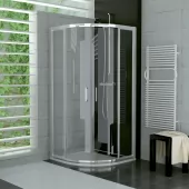 Sprchový kout čtvrtkruhový 100×100 cm, aluchrom/sklo (TER 50 100 50 07)