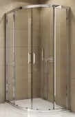 Sprchový kout čtvrtkruhový 90×90 cm, aluchrom/sklo (TOPR 55 090 50 07)
