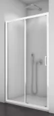 Sprchové dveře jednodílné 140 cm, bílá/durlux (TOPS2 1400 04 22)