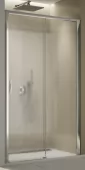 Jednodílné posuvné dveře s pevnou stěnou v rovině 100 cm, pravé, aluchrom/durlux (TLS2 D 100 50 22)