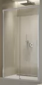Jednodílné posuvné dveře s pevnou stěnou v rovině 100 cm, levé, matný elox/sklo (TLS2 G 100 01 07)