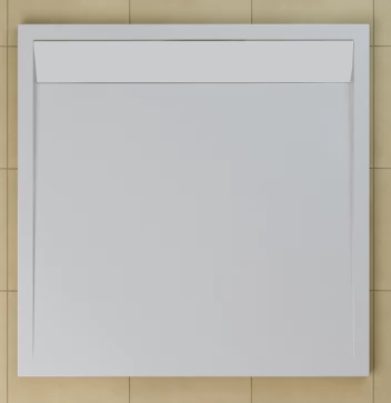 Sprchová vanička čtvercová 80×80 cm bílá, kryt bílý, skládá se z WIQ 080 04 a BWI 080 04 04 (WIQ 080 04 04)