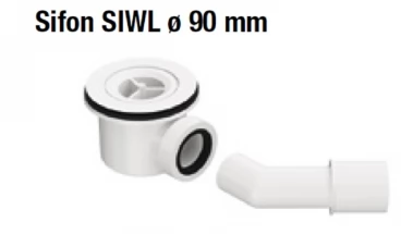 Sifon k vaničkám LIVADA s přechodovým kolenem (SIWL)