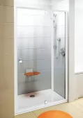 Sprchové dveře jednokřídlé 100 cm bílá/chrom (PDOP2-100 TRANSPARENT)