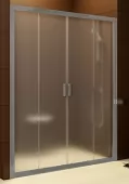 Sprchové dveře posuvné čtyřdílné 150 cm satin (BLDP4-150 GRAPE)
