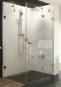 Sprchové dveře s pevnou stěnou (BSDPS-90/90 P TRANSPARENT)