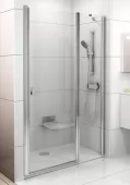 Sprchové dveře dvoudílné bright alu (CSD2-110 TRANSPARENT)