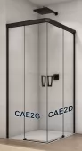 Levý díl sprchového koutu s dvoudílnými posuvnými dveřmi 80 cm (CAE2 G 080 06 07)