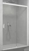 Sprchové dveře posuvné jednodílné 110 cm, pevný díl vpravo, bílá matná/sklo (CAS2 D 110 09 07)