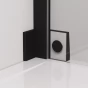 Boční stěna 90 cm, černá matná/sklo (CAT1 090 06 07)
