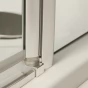 Obdélníkový sprchový kout MD2+MB - posuvné dveře a pevná stěna