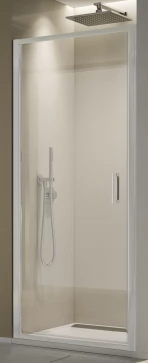 Jednokřídlé dveře 80 cm, matný elox/sklo (TLSP 080 01 07)
