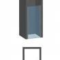ARTTEC Jednokřídlé sprchové dveře do niky MOON 95 - 100 cm grape sklo
