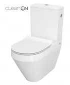 CERSANIT - WC KOMBI CREA CLEANON 010/020 OVAL, NÁDRŽKA 010 3/5, SEDÁTKO DUR SLIM WO LW ONE  K114-023-B-SET