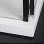 POLYSAN - ZOOM BLACK boční stěna 1000, čiré sklo ZL3210B