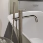 SAPHO - MINIMAL vanová baterie s připojením do podlahy, nerez mat MI021