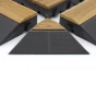 Dřevěná terasová dlažba Linea Combi-Wood - 39 x 39 x 6,5 cm
