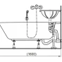 Nosník pro otočné umyvadlo, včetně montážního příslušenství (VPSET0018)