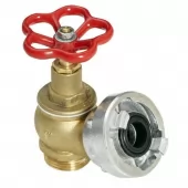 Ventil pro hydrant Hydrantový ventil D25 mosazný, s hliníkovou půlspojkou - VD25